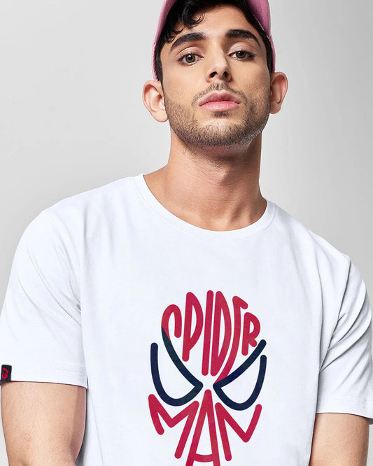 The SPIDY Regular Fit Tee White Pure Cotton