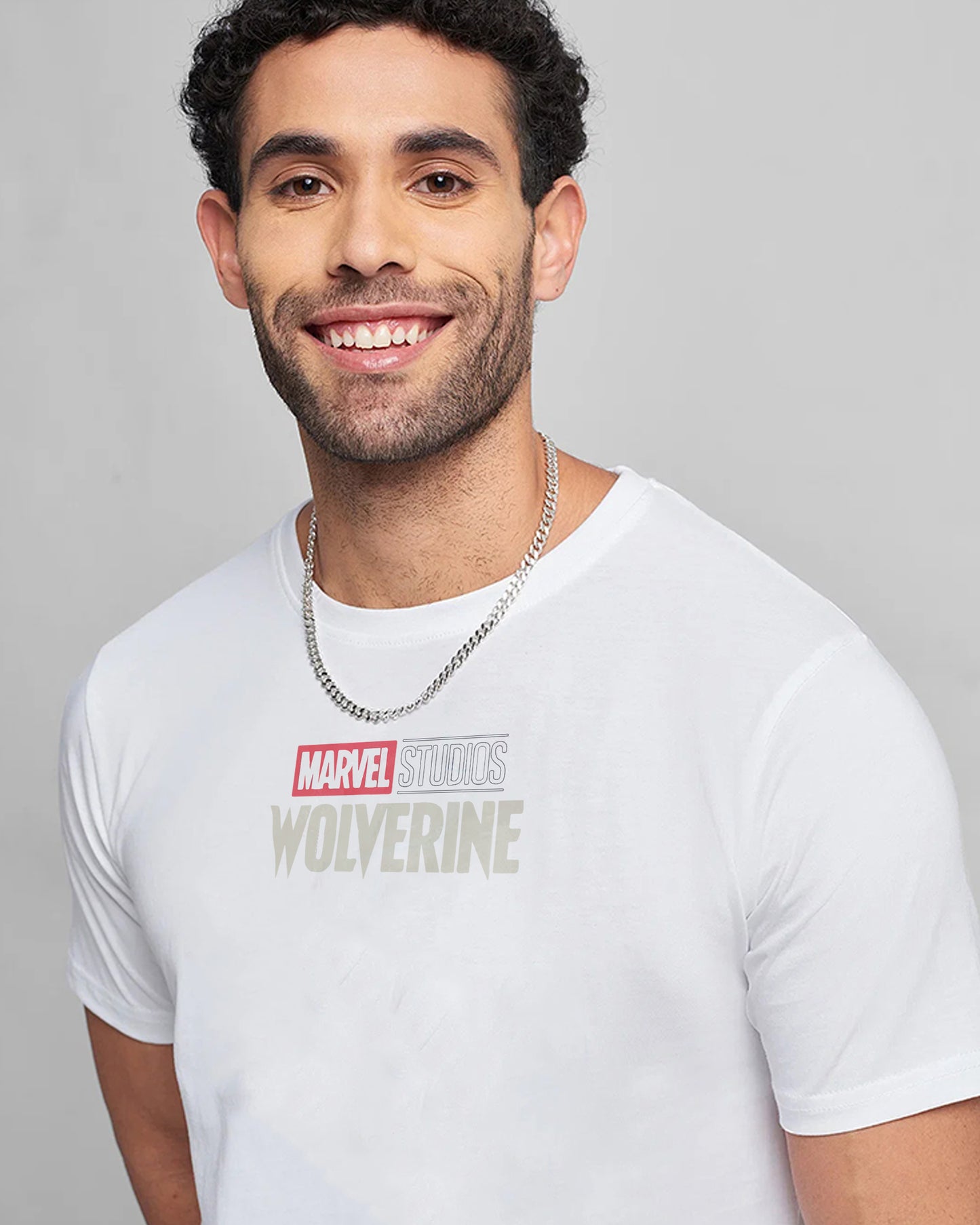 WOLVERINE MARVEL AVENGERS WHITE PRINTED T-SHIRT