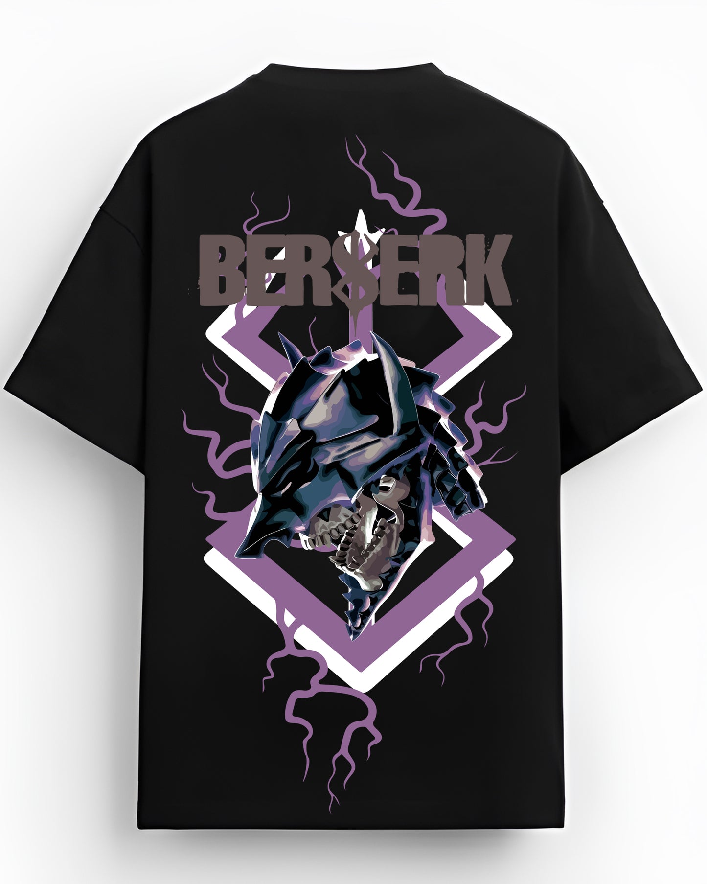 BERSERK ANIME BLACK OVERSIZED T-SHIRT