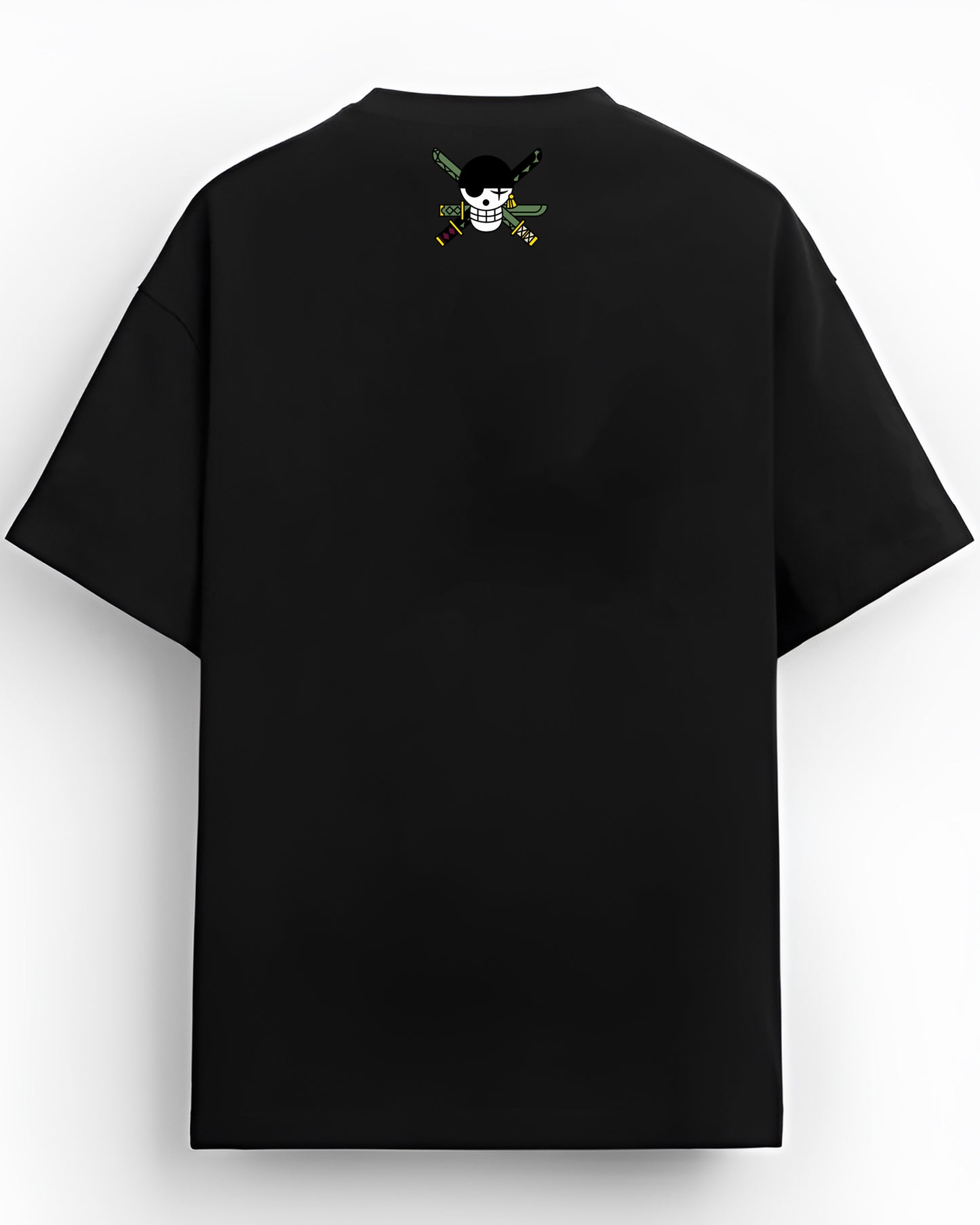 ZORO ANIME BLACK OVERSIZED T-SHIRT