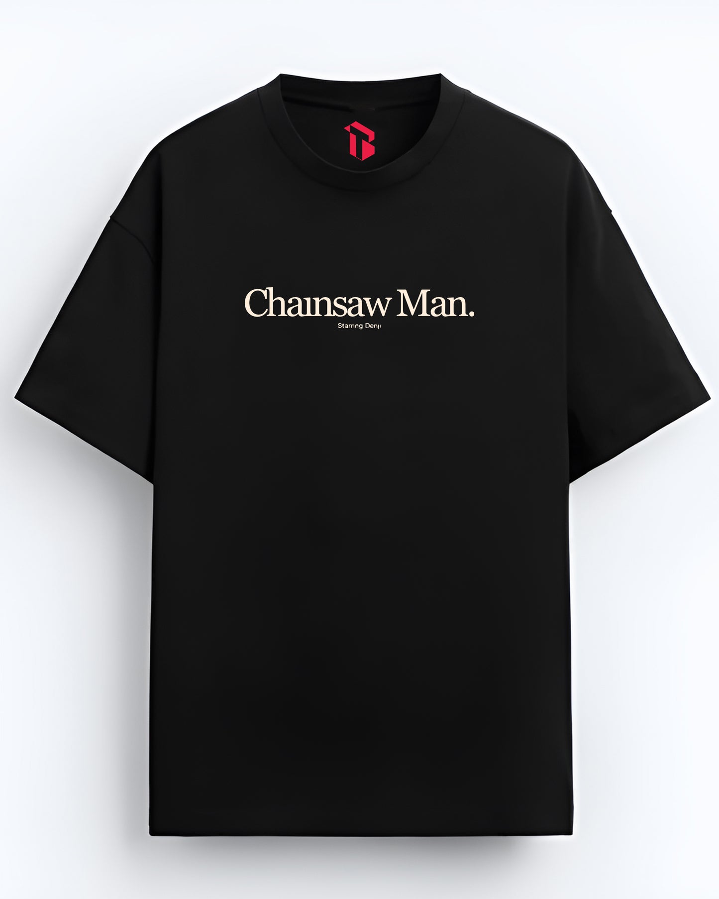 CHAINSAW MAN BLACK OVERSIZED T-SHIRT