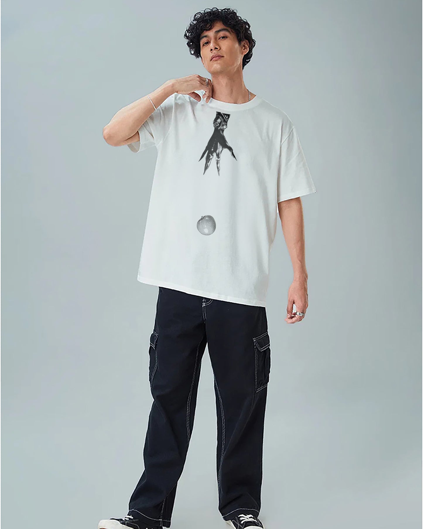 Death Note 260GSM COTTON WHITE | OVERSIZED TEE