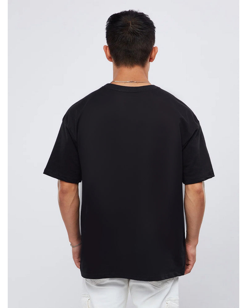 FUCK SOCIETY Oversized Black T-shirt