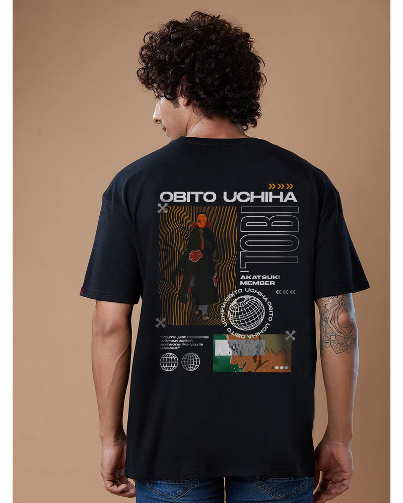 Obito Uchiha Oversized Black T-shirt