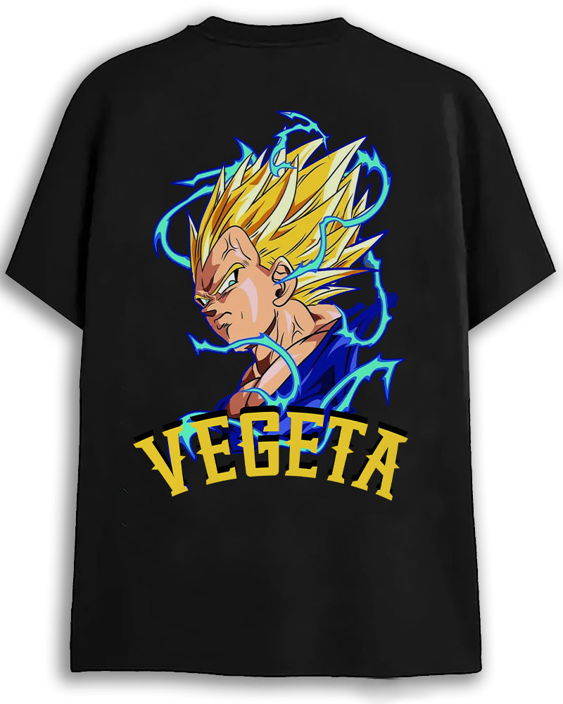 VEGGETA Oversized Black T-shirt