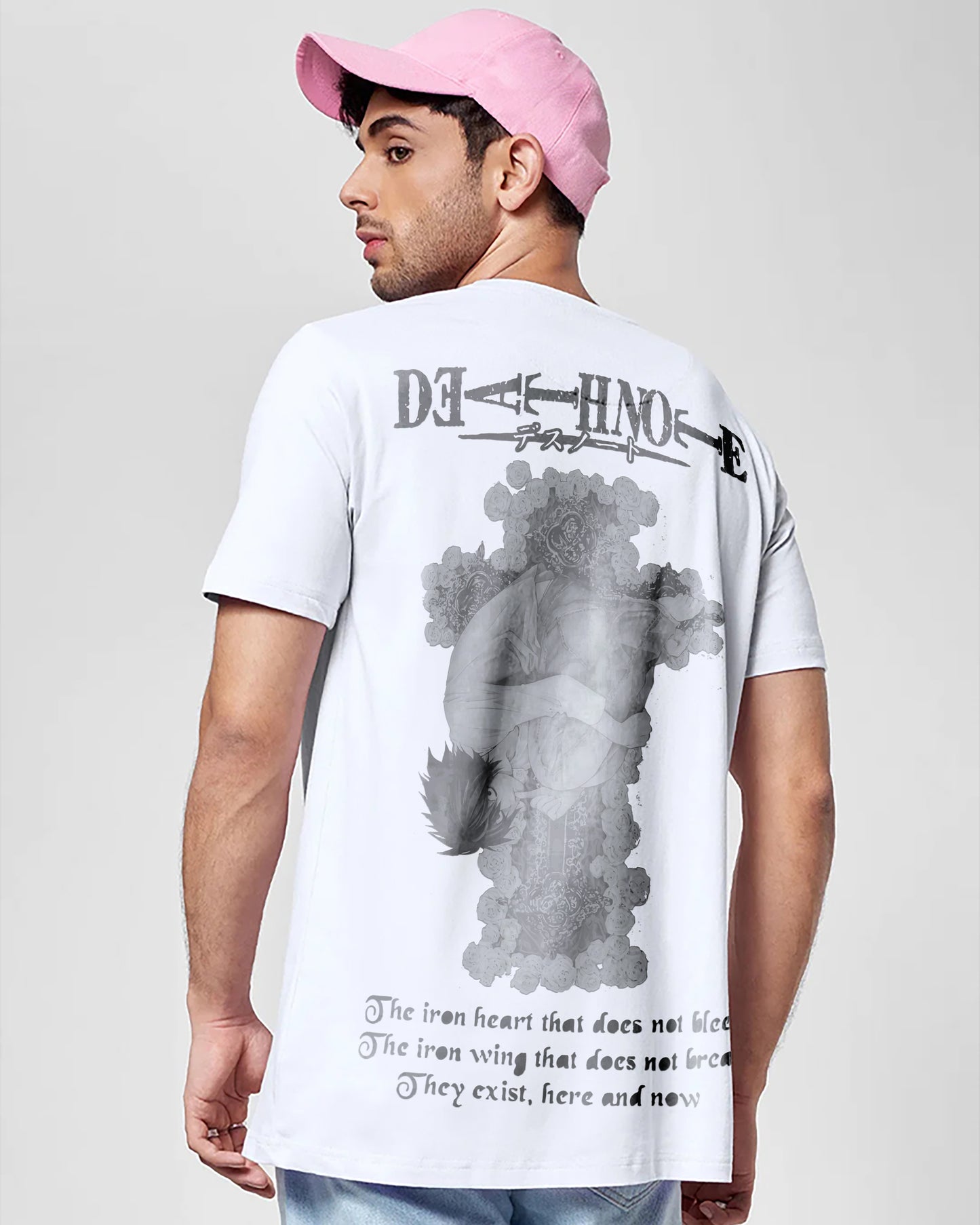 DEATH NOTE IRON HEART WHITE T-SHIRT