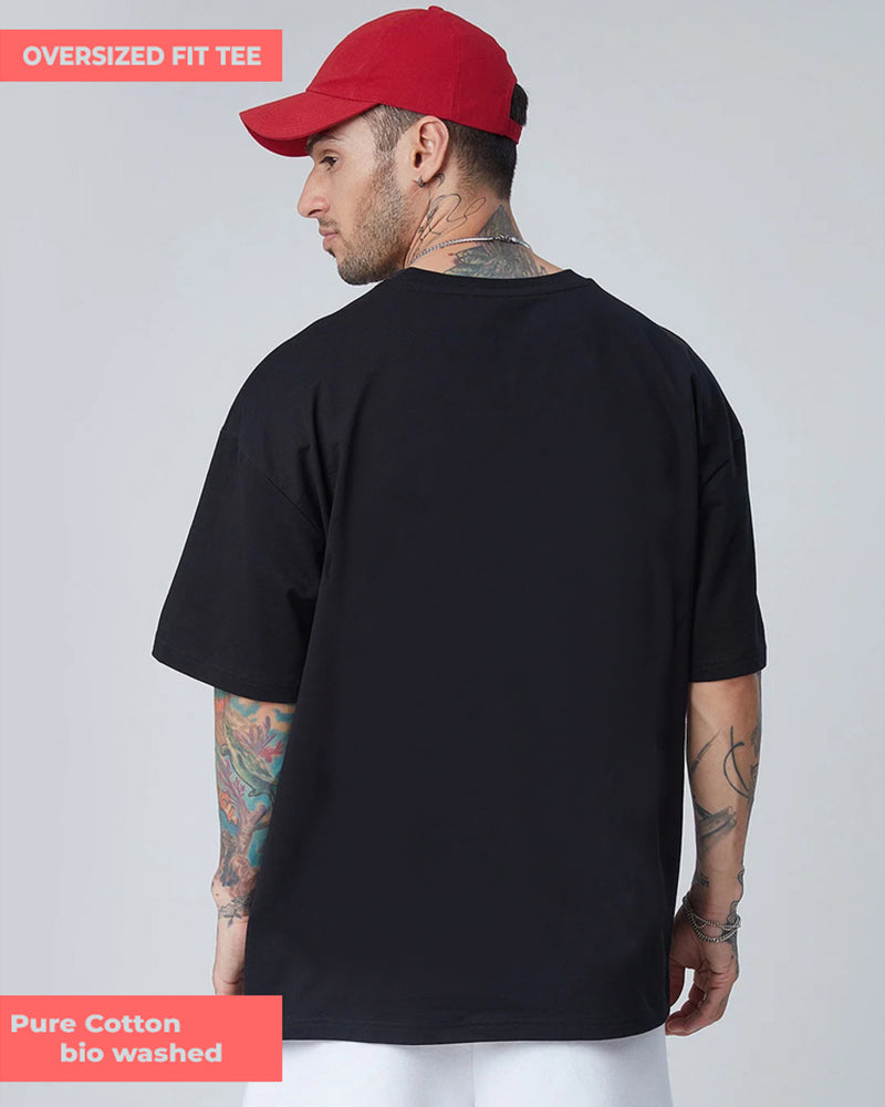 Never Back Down Gohan Oversized Black T-shirt