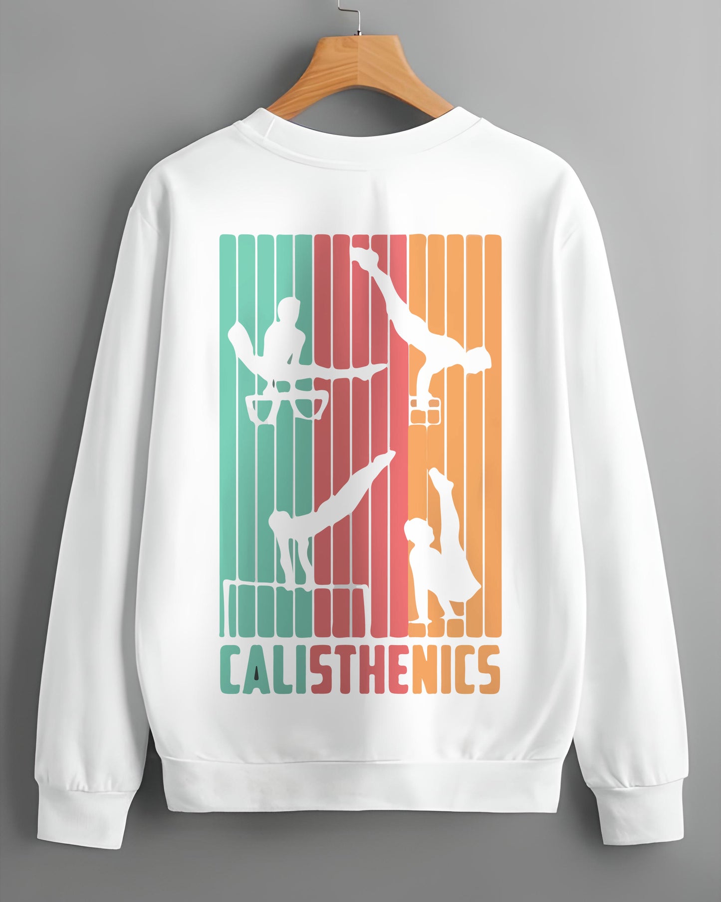 CALISTHENICS CLASSIC MOVES WHITE SWEATSHIRT