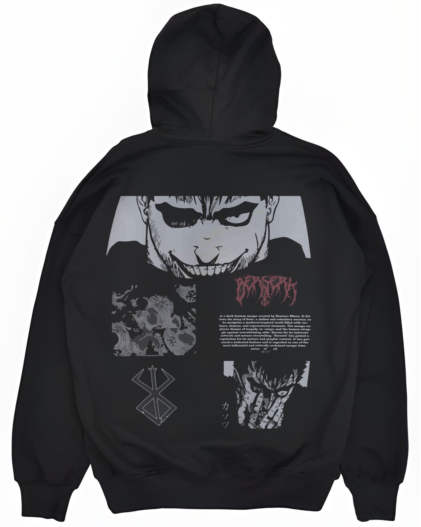 ANIME BERSERK MONSTER WORRIER BLACK REGULAR T-SHIRT