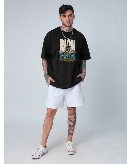 RICH Oversized Black T-shirt