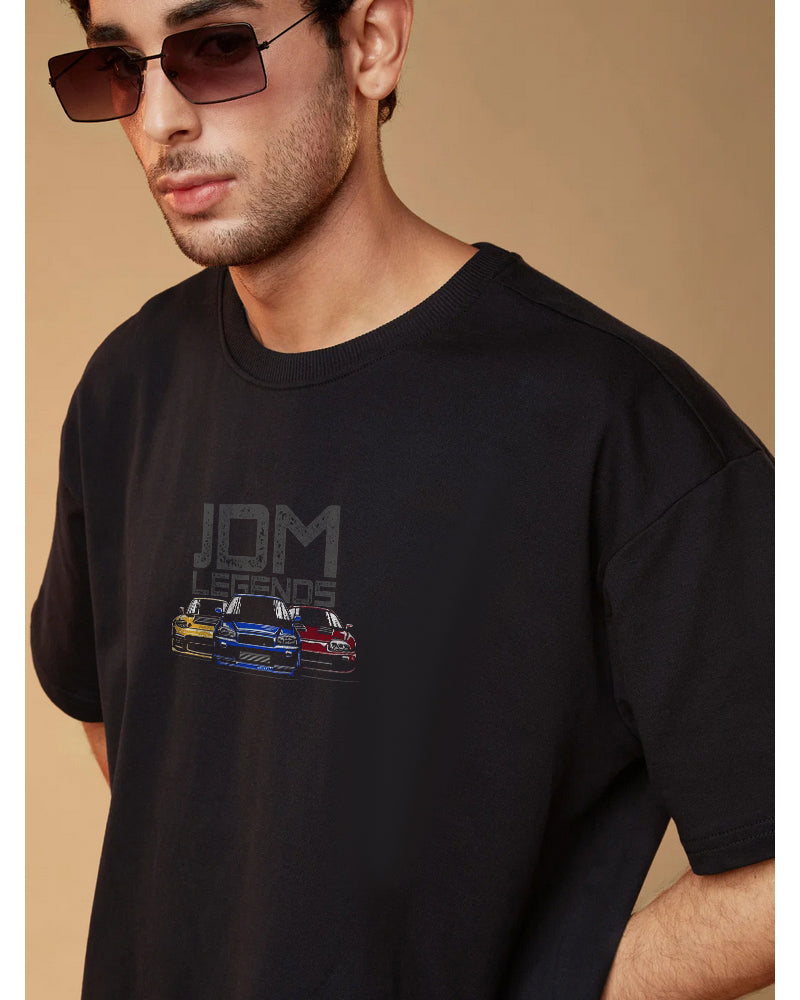 JDM Oversized Black T-shirt