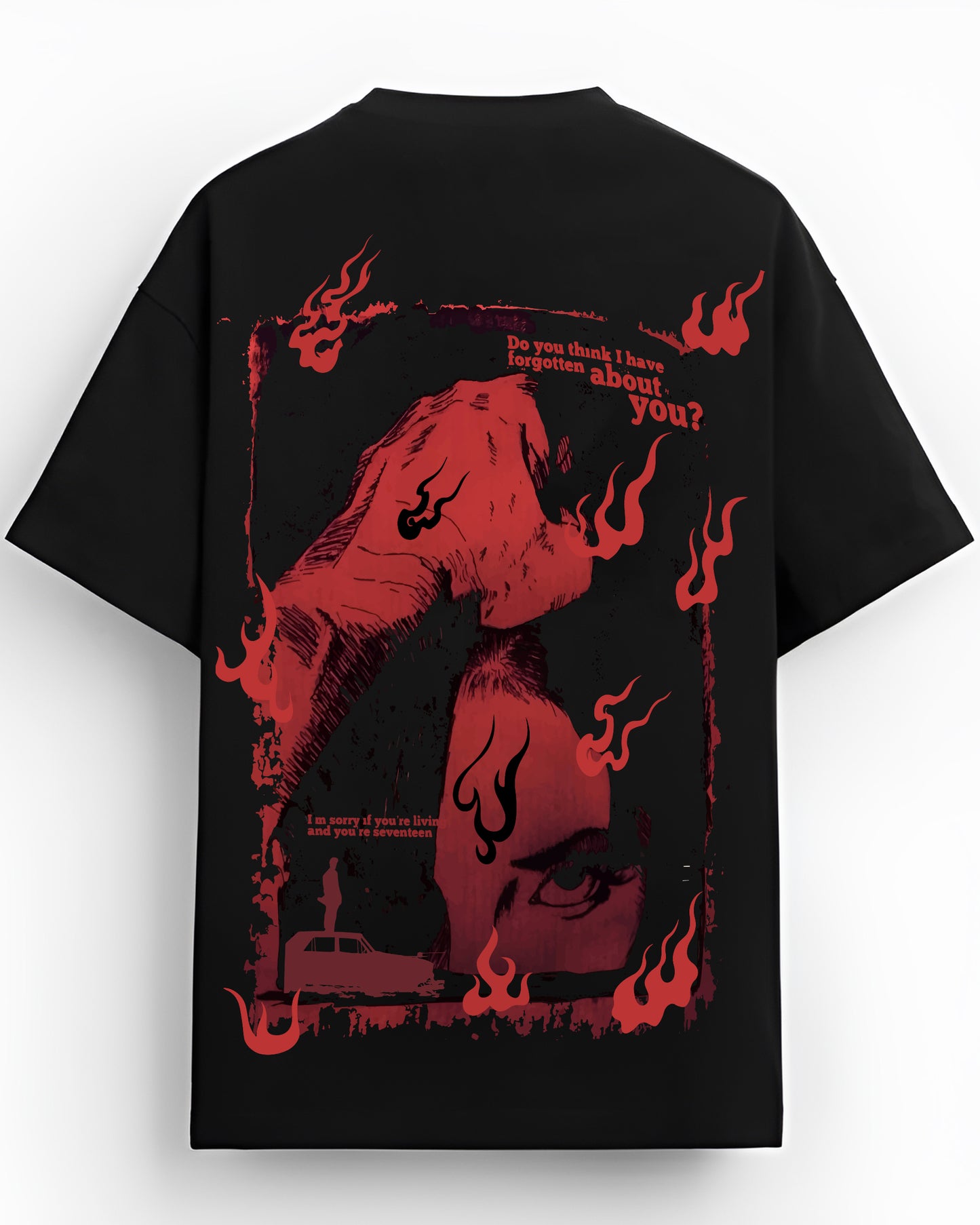 LOVE CURSE BLACK OVERSIZED T-SHIRT