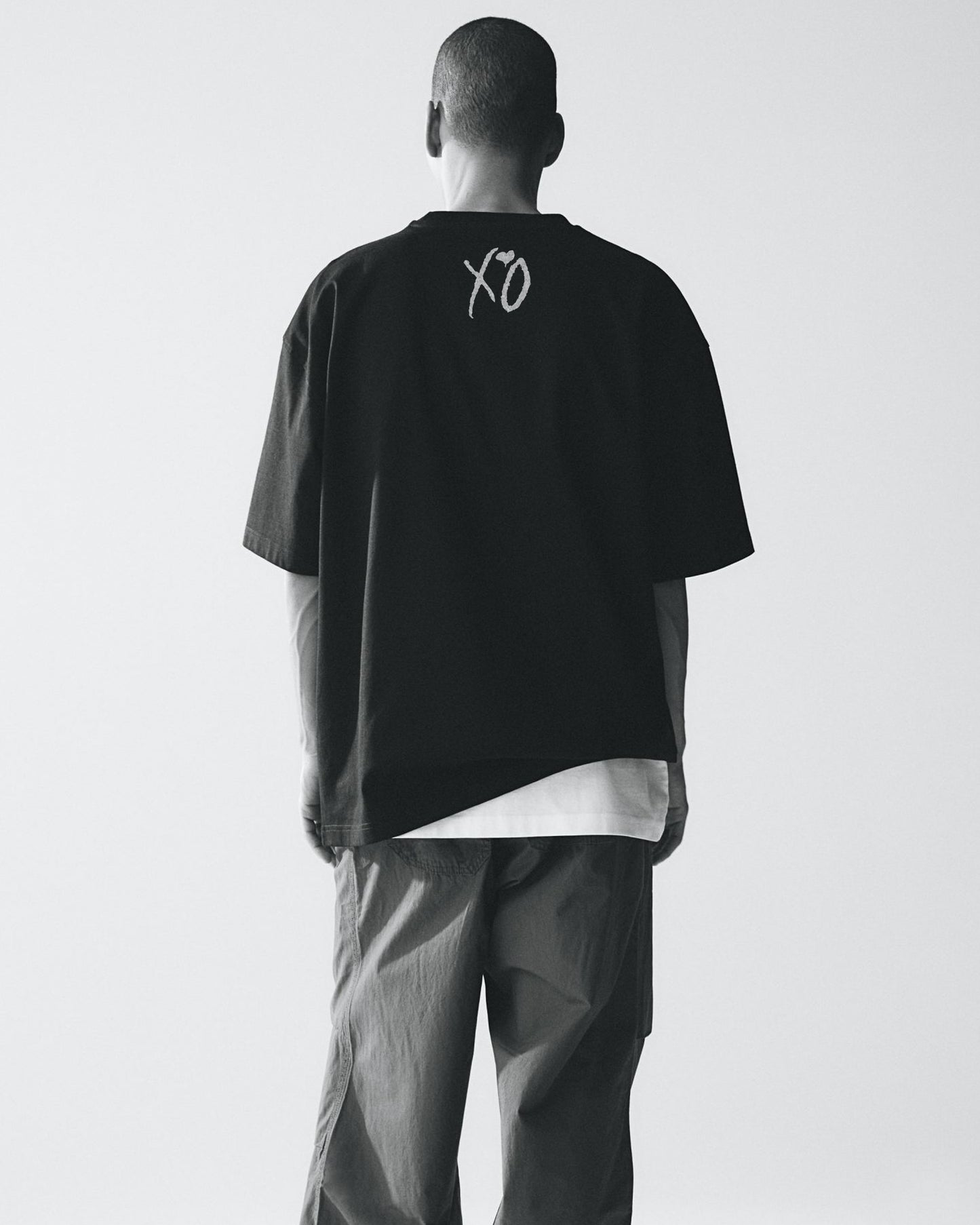 WEEKND DIE FOR YOU SONG BLACK OVERSIZED TEE