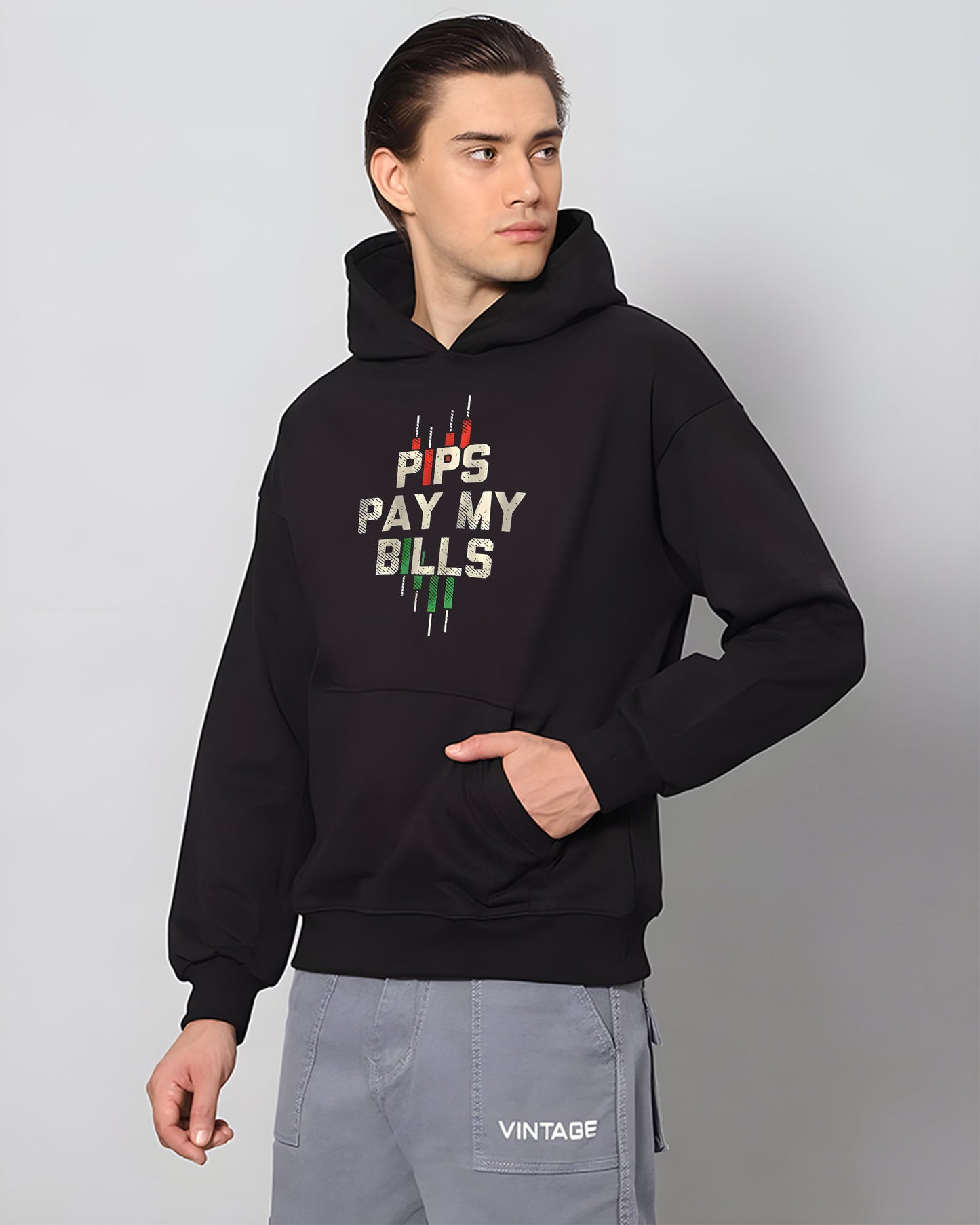 CANDLES PAYS MY BILLS BLACK HOODIE