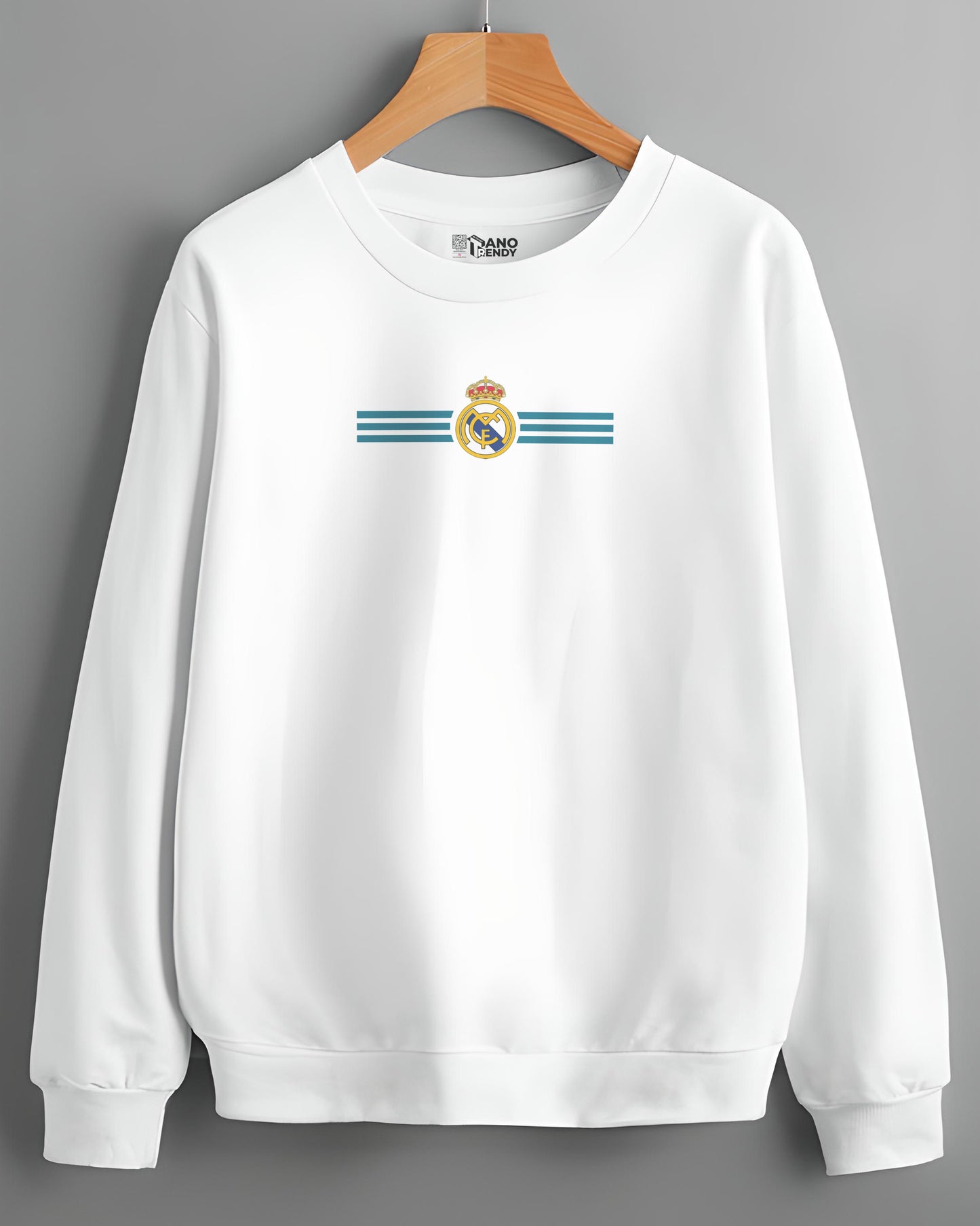 CRISTIANO RONALDO ICONIC FOOTBALL WHITE REGULAR SWEATSHIRT