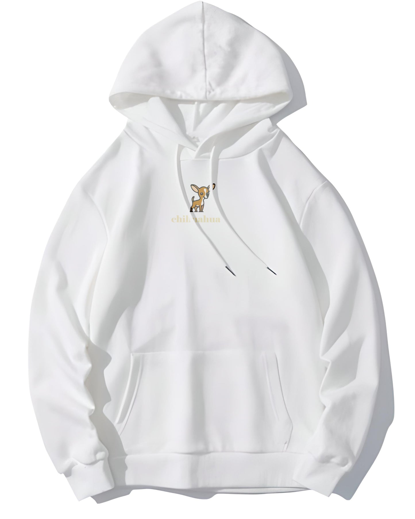 GANGSTAR DOG CHIHUAHUA WHITE HOODIE