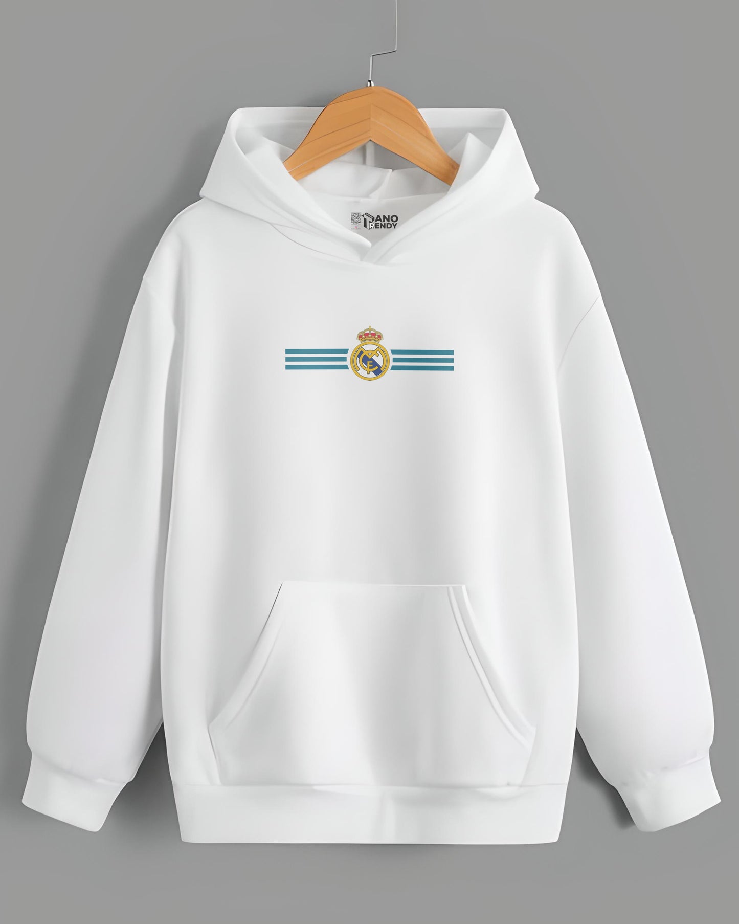 CRISTIANO RONALDO ICONIC FOOTBALL WHITE HOODIE