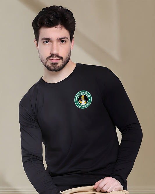 STARBUCKS Full-sleeve Black T-shirt