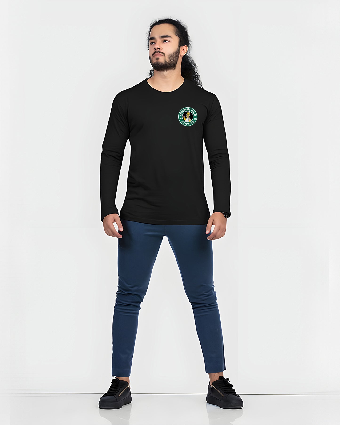 STARBUCKS Full-sleeve Black T-shirt