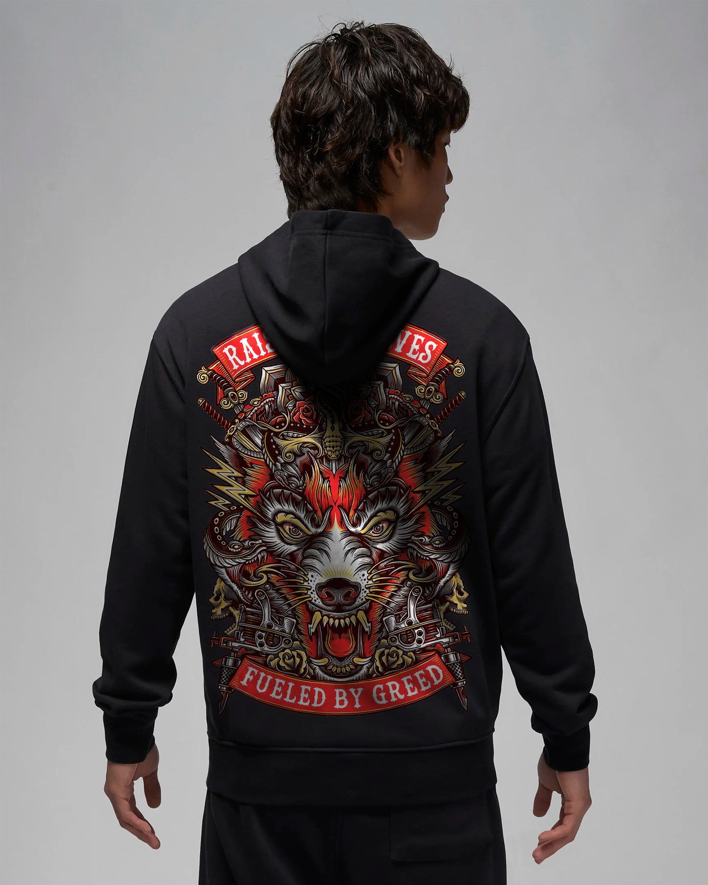 WOLVES AMONG US BLACK HOODIE