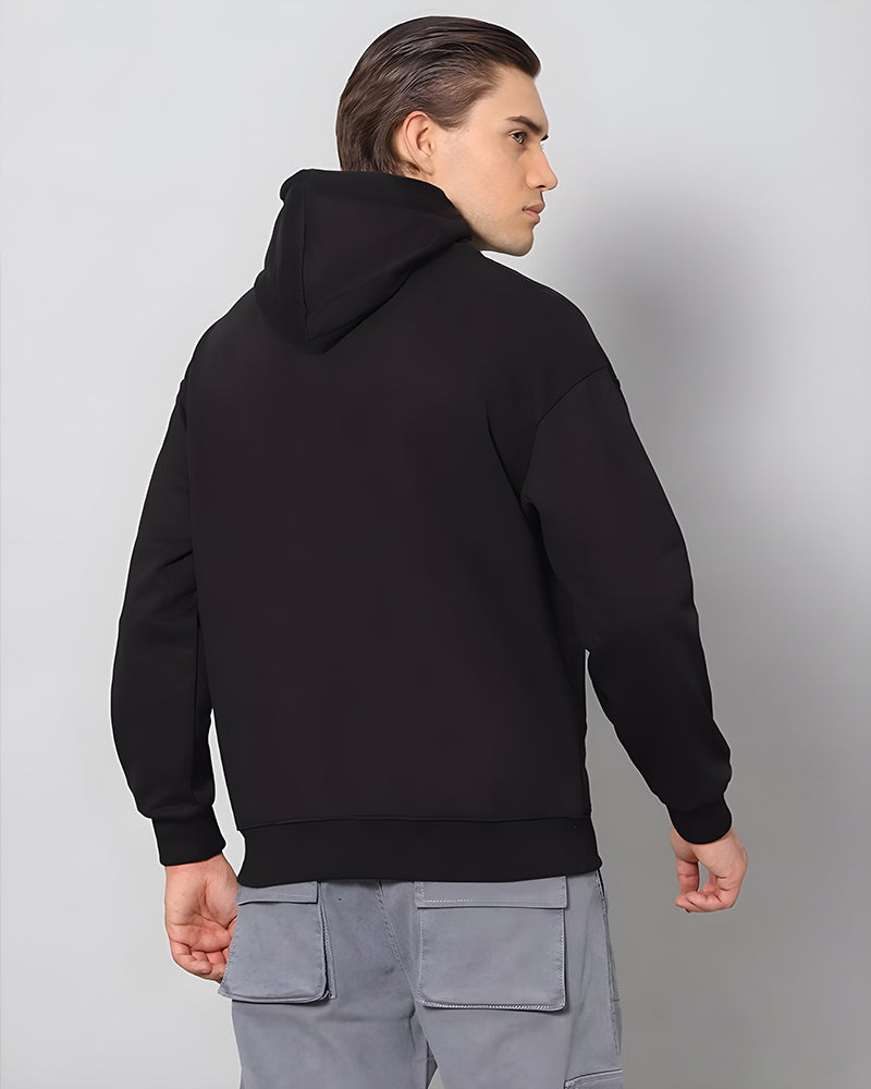 AVENGER REGULAR FIT BLACK HOODIE