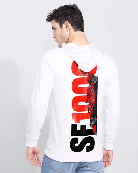 F1 FERRARI SF 1000 REGULAR  FIT WHITE HOODIE