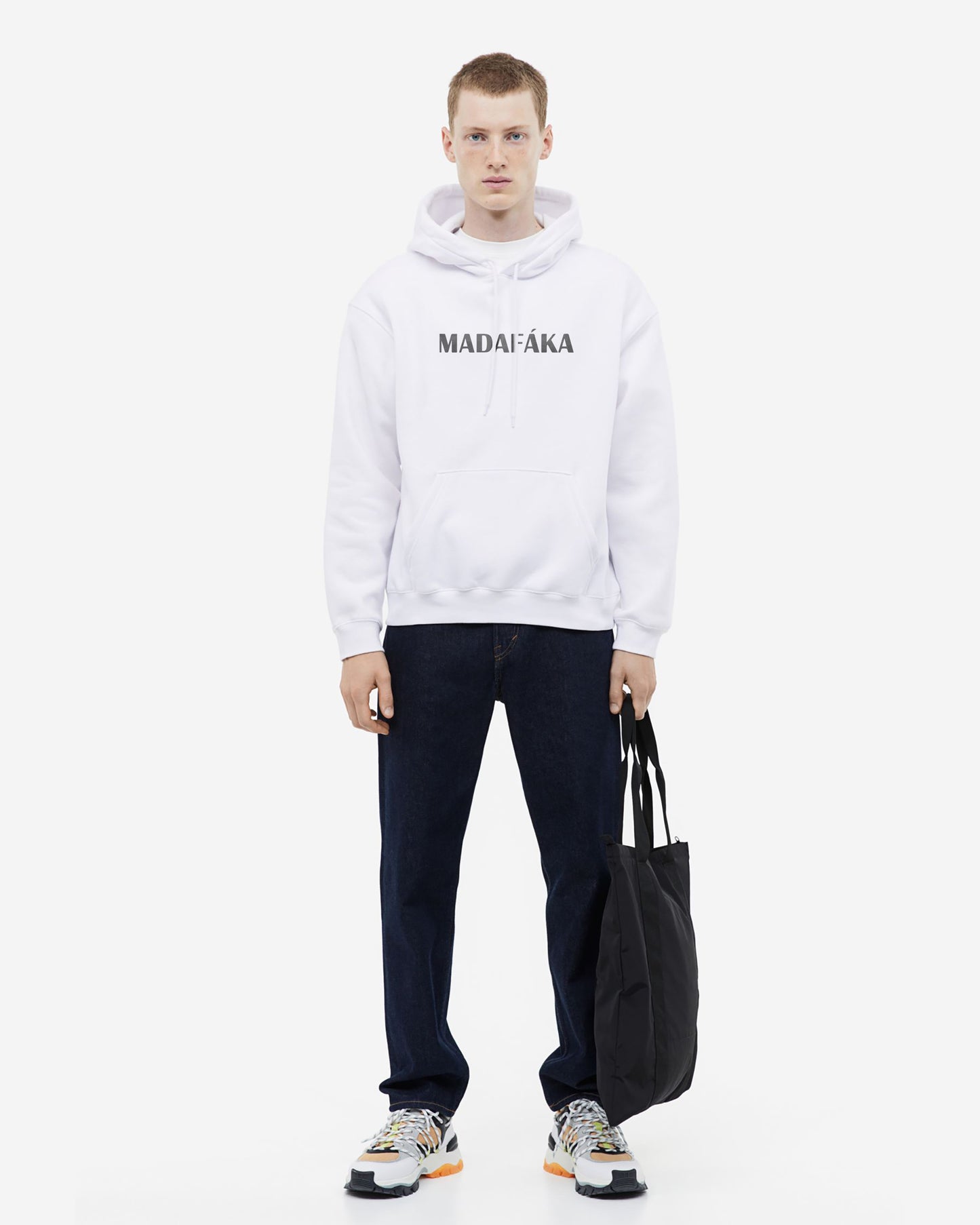 THUG LIFE MADAFAKA WHITE HOODIE