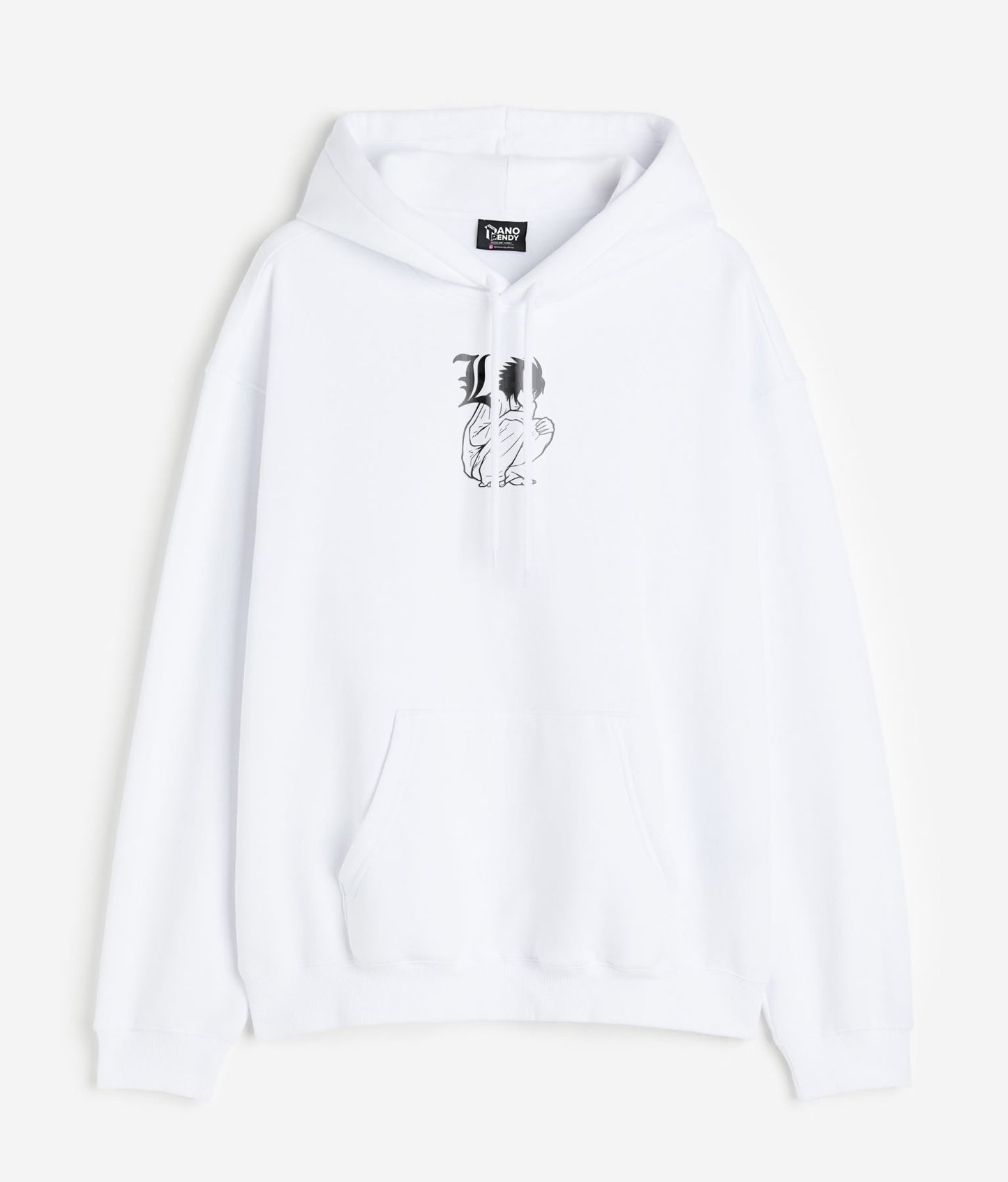 IRON SELF DEATH NOTE WHITE HOODIE