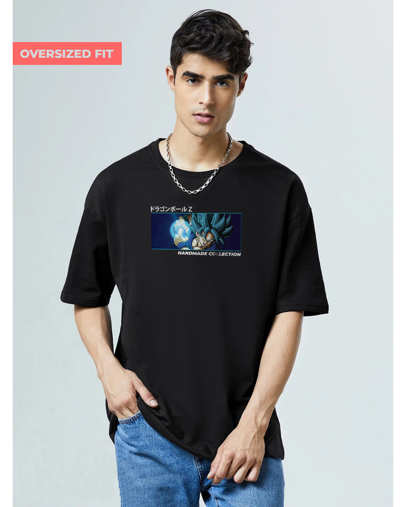 Goku All Forms Oversized Black T-shirt