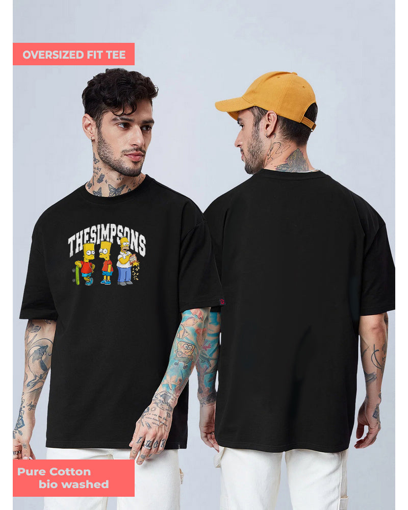 SIMPSONS Oversized Black T-shirt