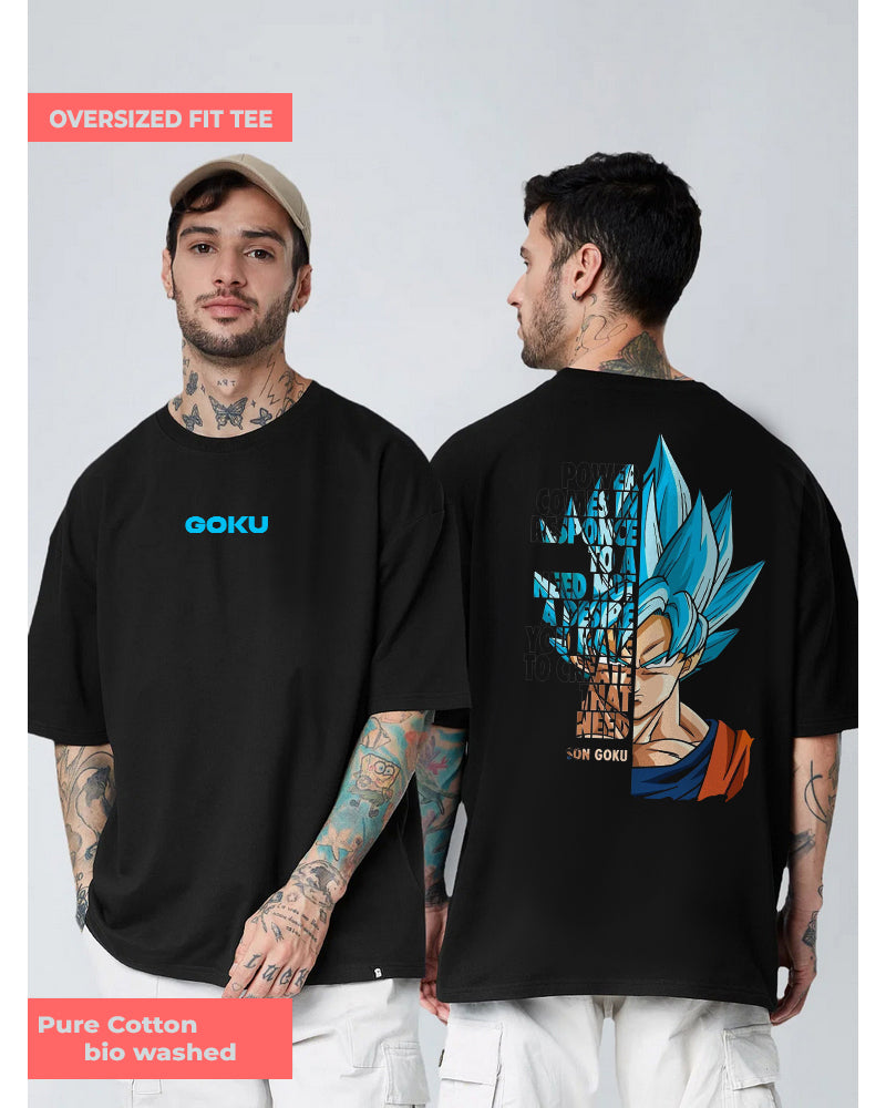 Goku Oversized Black T-shirt