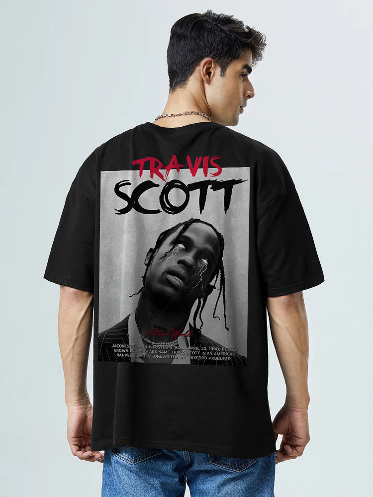 TRAVIS SCOTT OVERSIZED T-SHIRT BLACK 260GSM