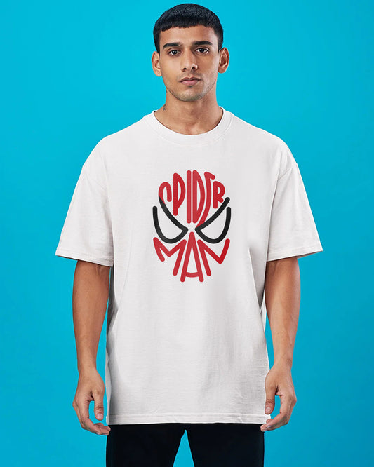 The SPIDY Oversized Tee 260GSM Cotton White