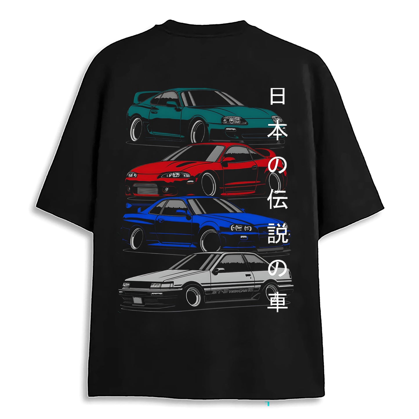 JDM Oversized Black T-shirt