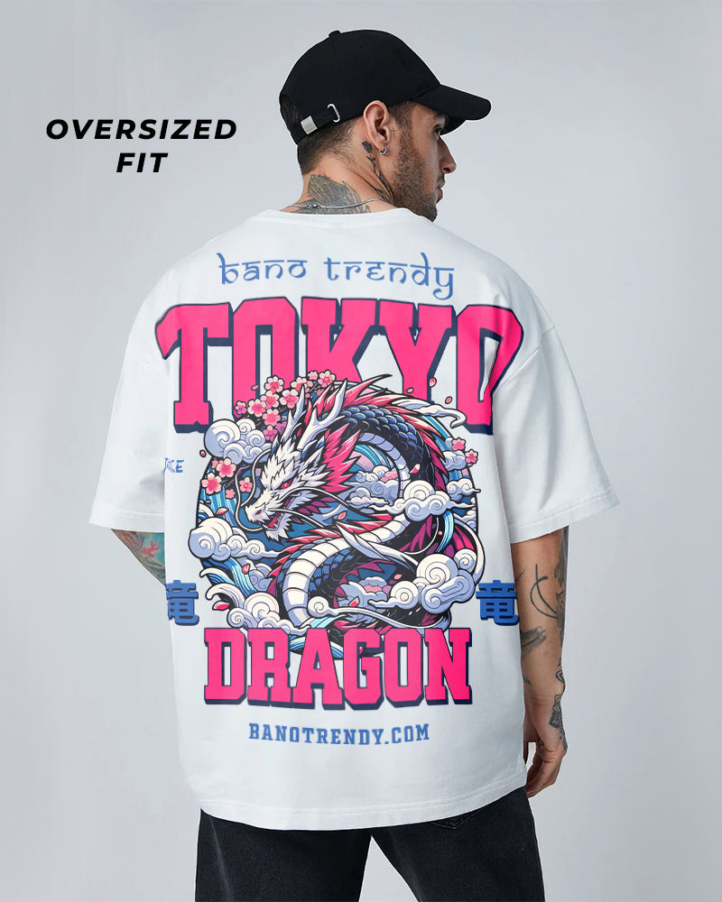 Tokyo Oversized T-shirt White 240GSM