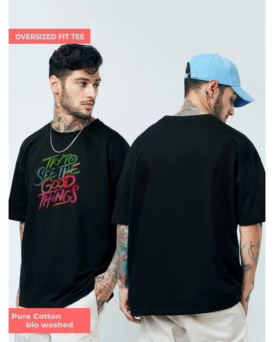 Good Things Oversized Black T-shirt