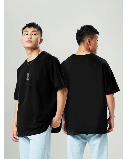 Stupid Society Oversized Black T-shirt