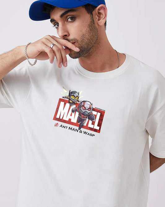 MARVEL OVERSIZED T-SHIRT WHITE 260GSM