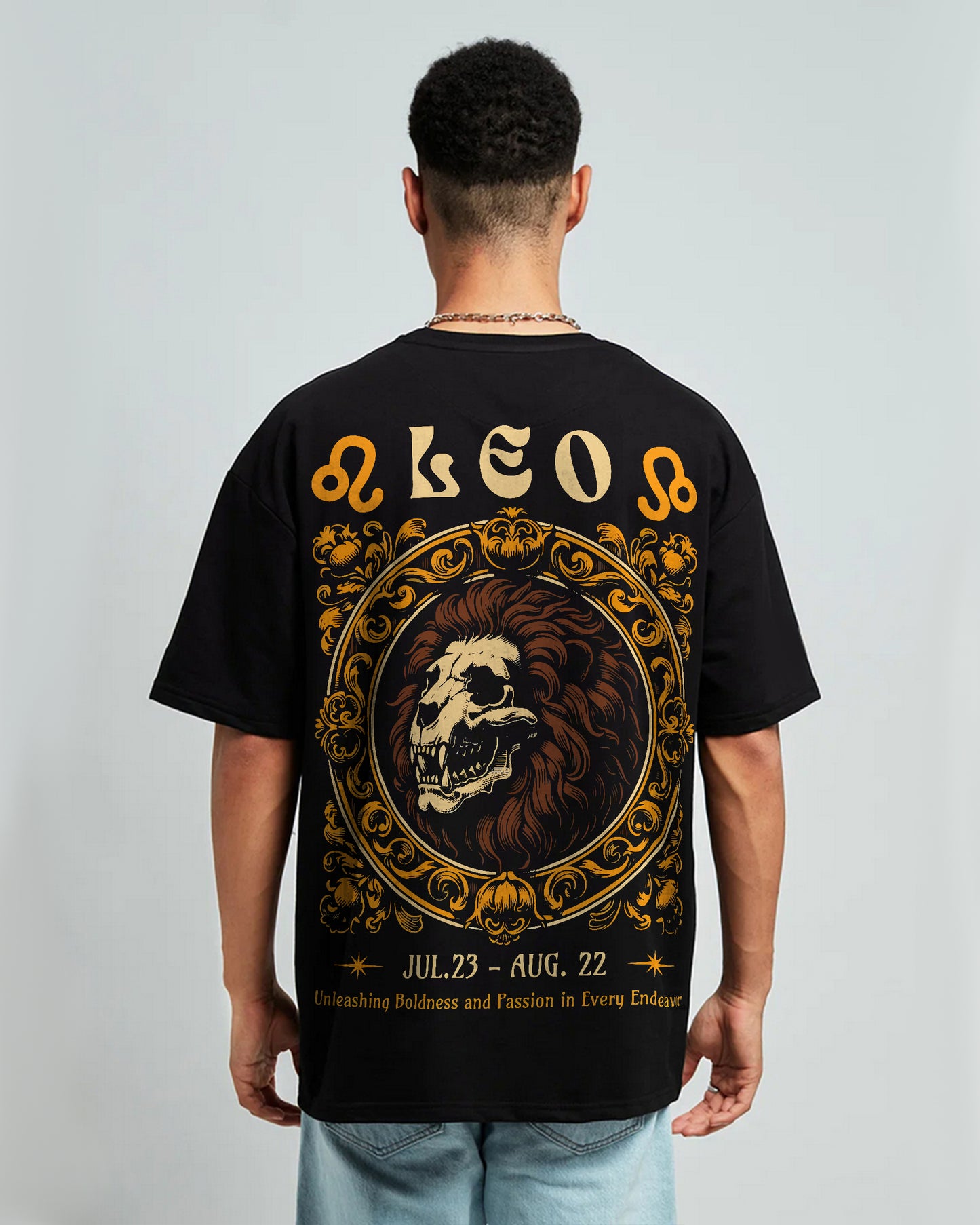 LEO OVERSIZED T-SHIRT BLACK 260GSM