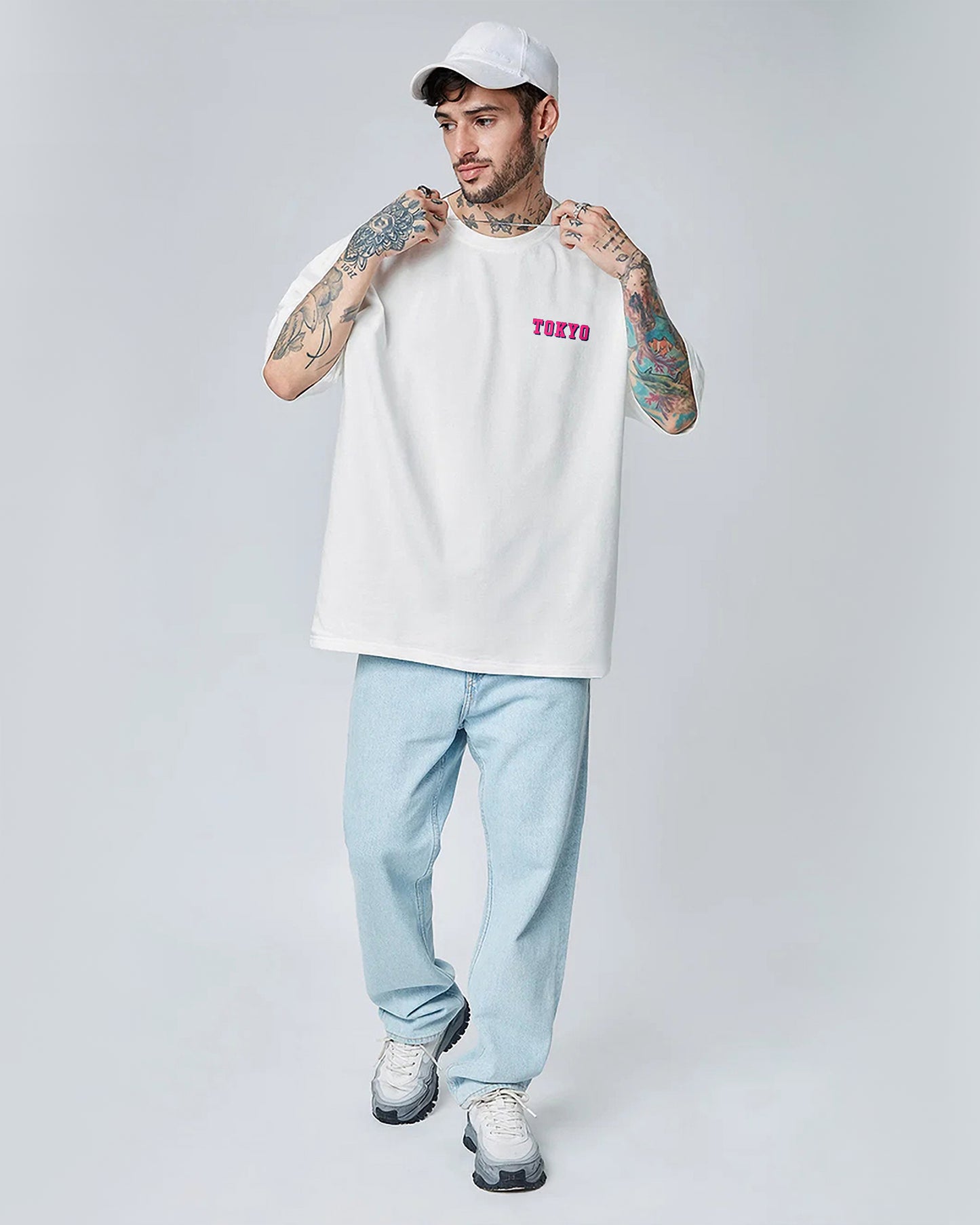 Tokyo Oversized T-shirt White 240GSM