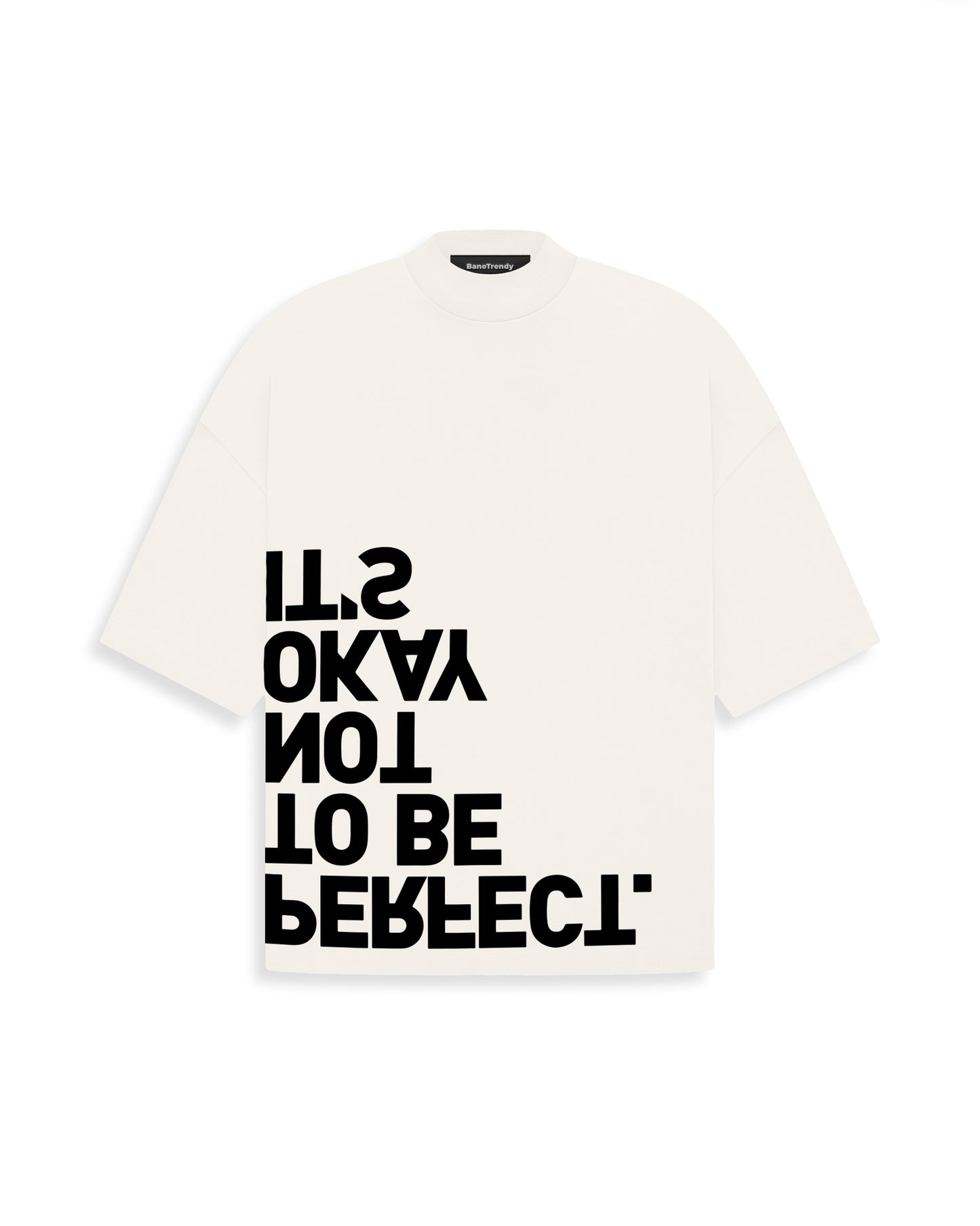 Imperfection Printed Oversized Tee White