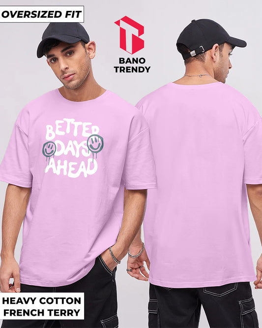 Better Days Ahead Lavender Oversized T-shirt