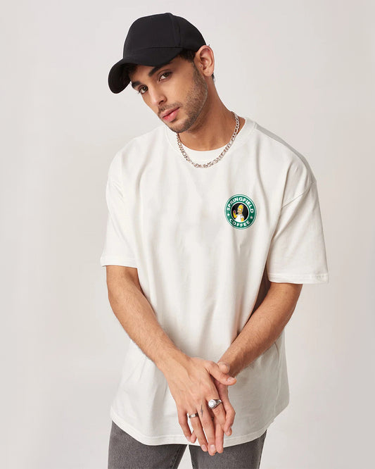 STARBUCKS Oversized White T-shirt