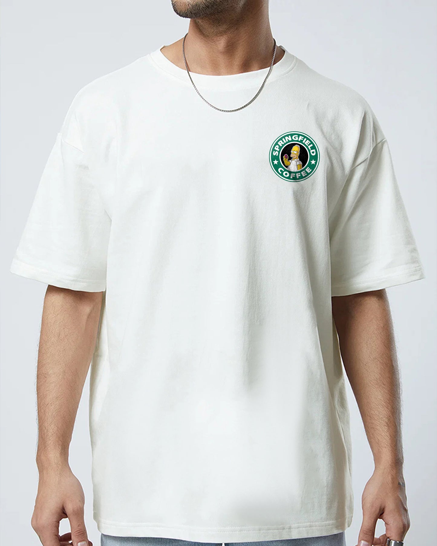 STARBUCKS Oversized White T-shirt