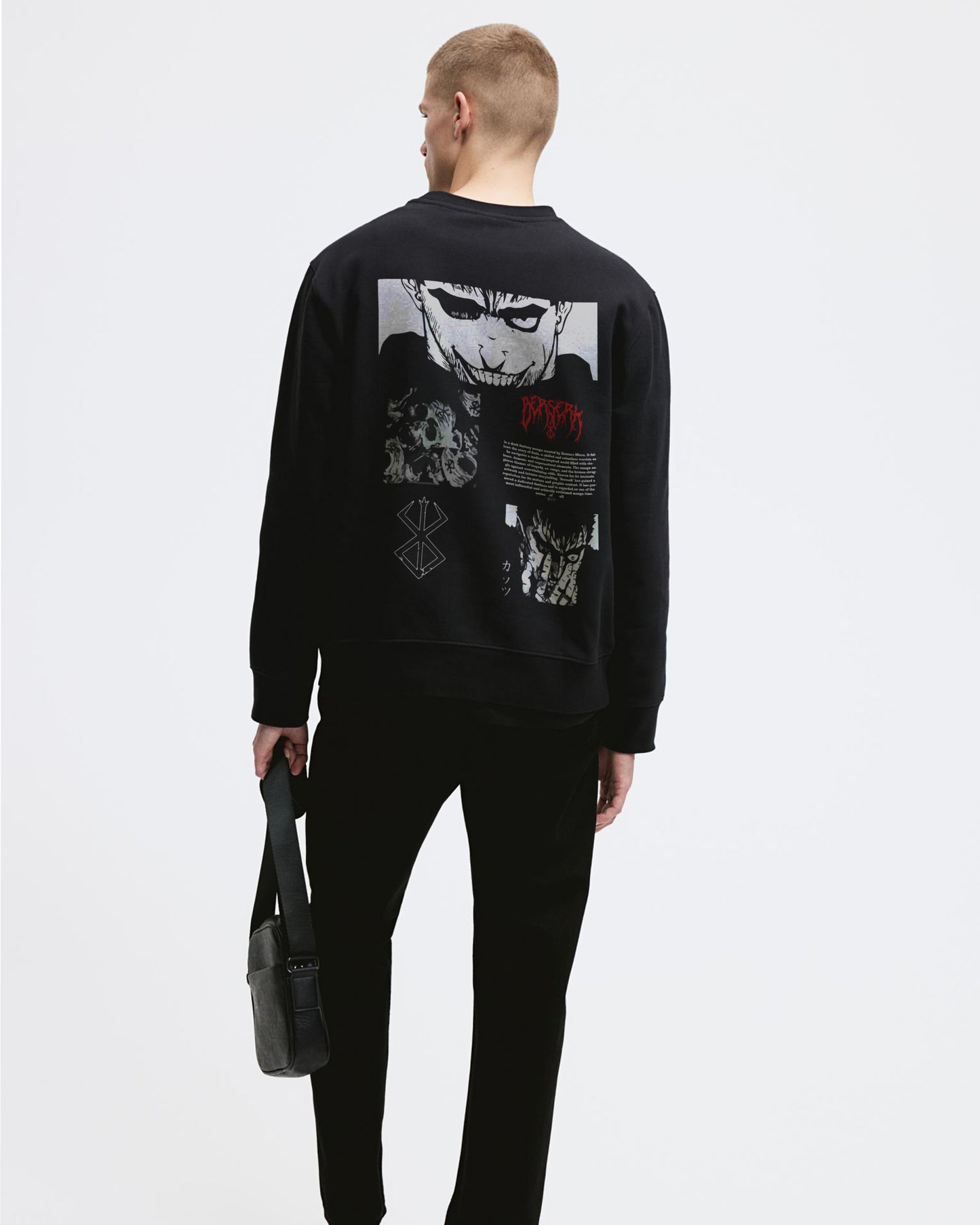 ANIME BERSERK MONSTER WORRIER BLACK SWEATSHIRT