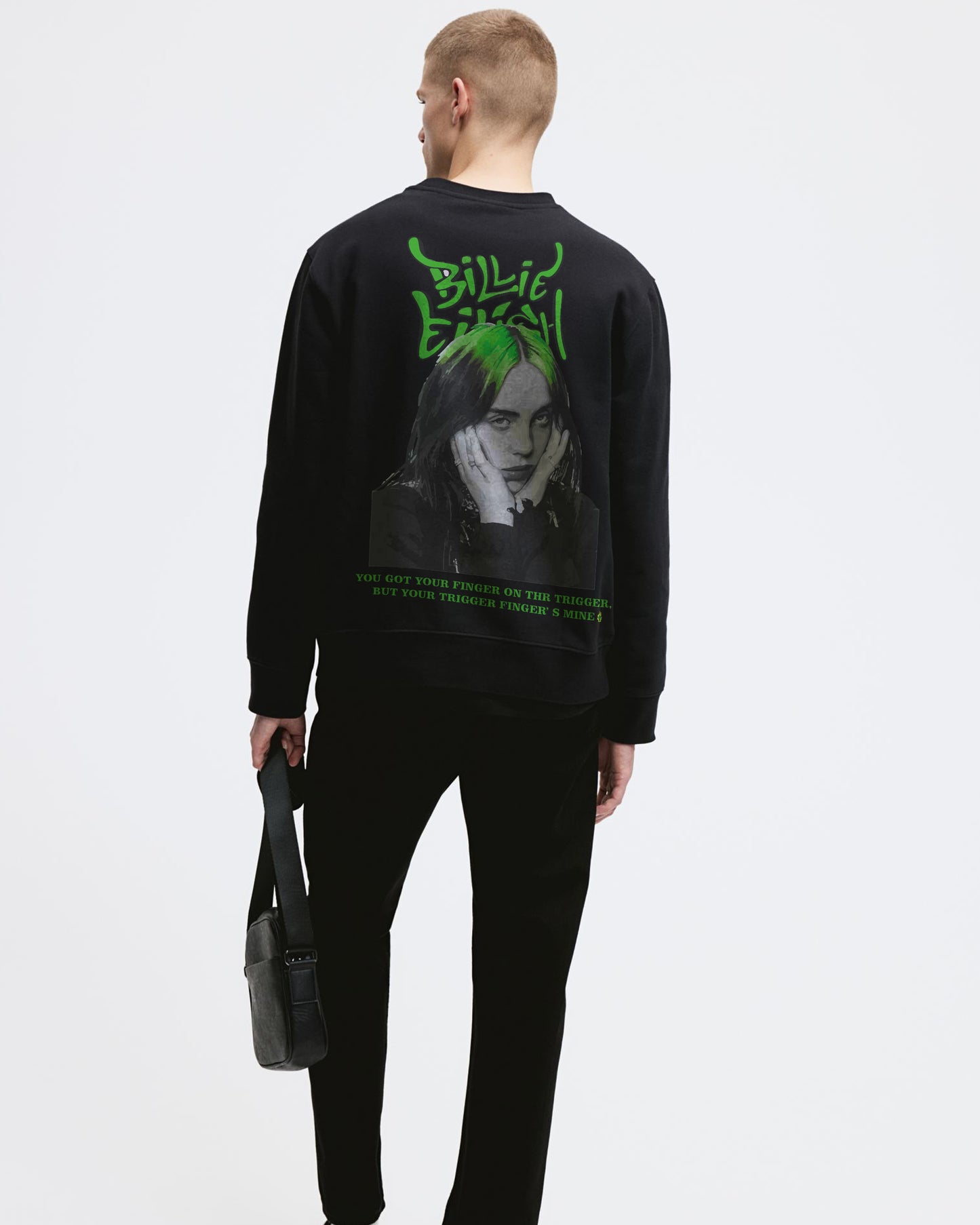 BILLIE EILISH MELODIES MUSIC BLACK  SWEATSHIRT