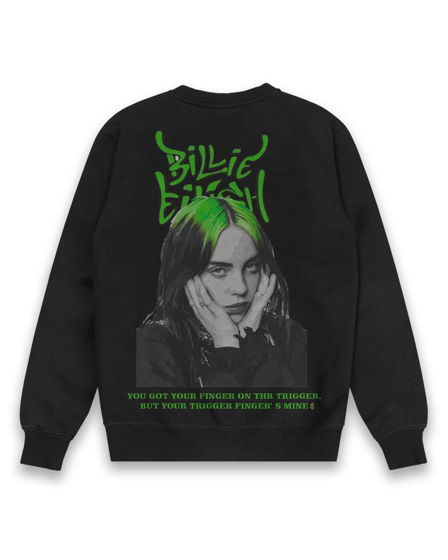 BILLIE EILISH MELODIES MUSIC BLACK  SWEATSHIRT