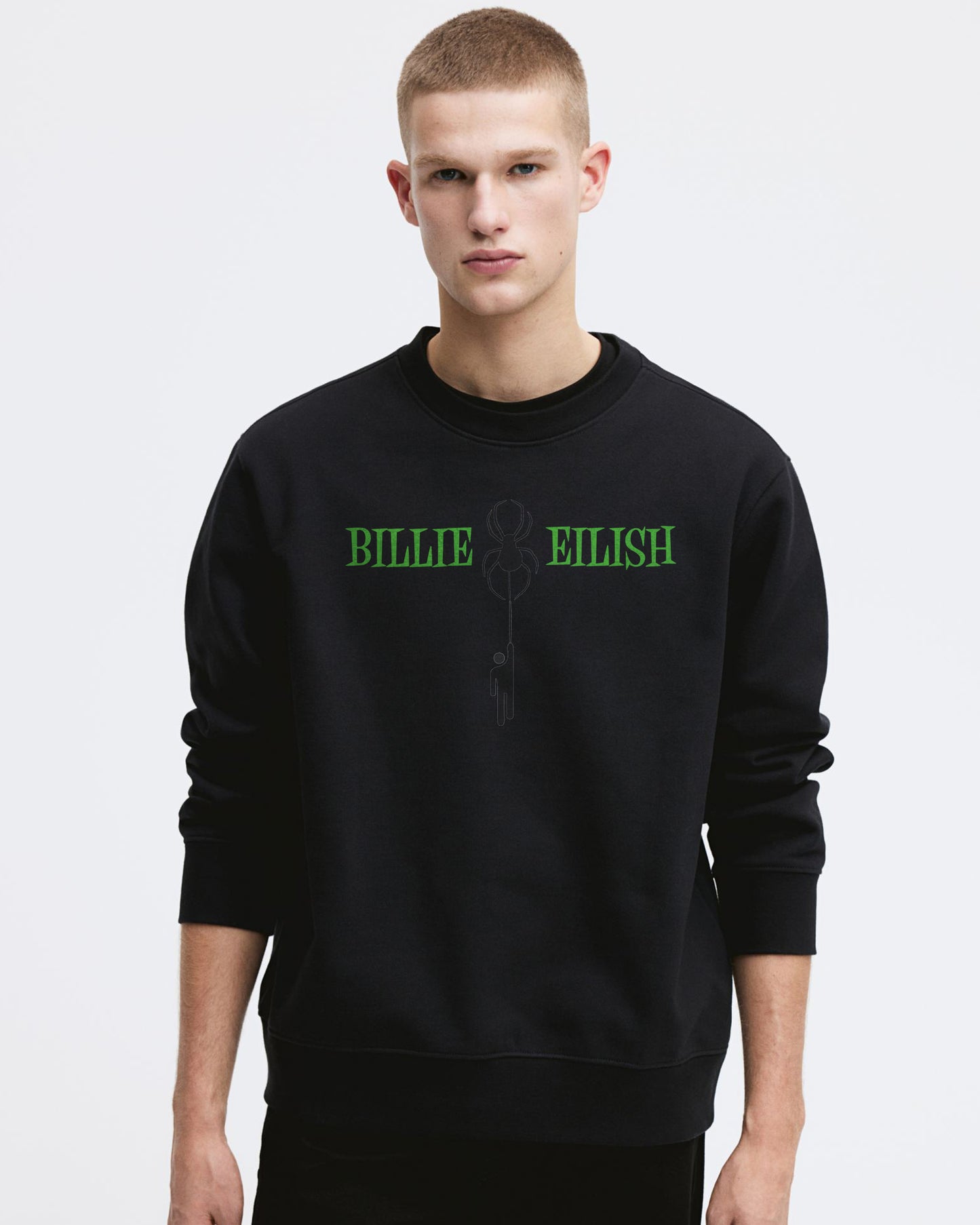 BILLIE EILISH MELODIES MUSIC BLACK  SWEATSHIRT