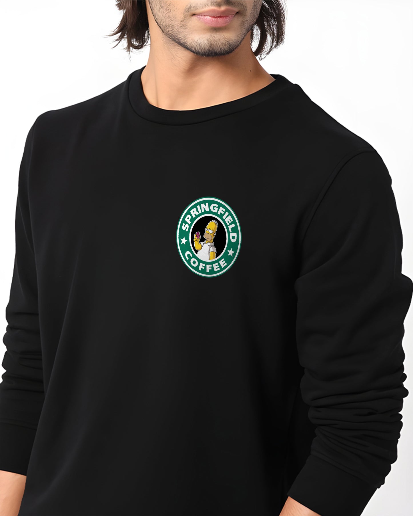 STARBUCKS BLACK REGULAR SWEATSHIRT