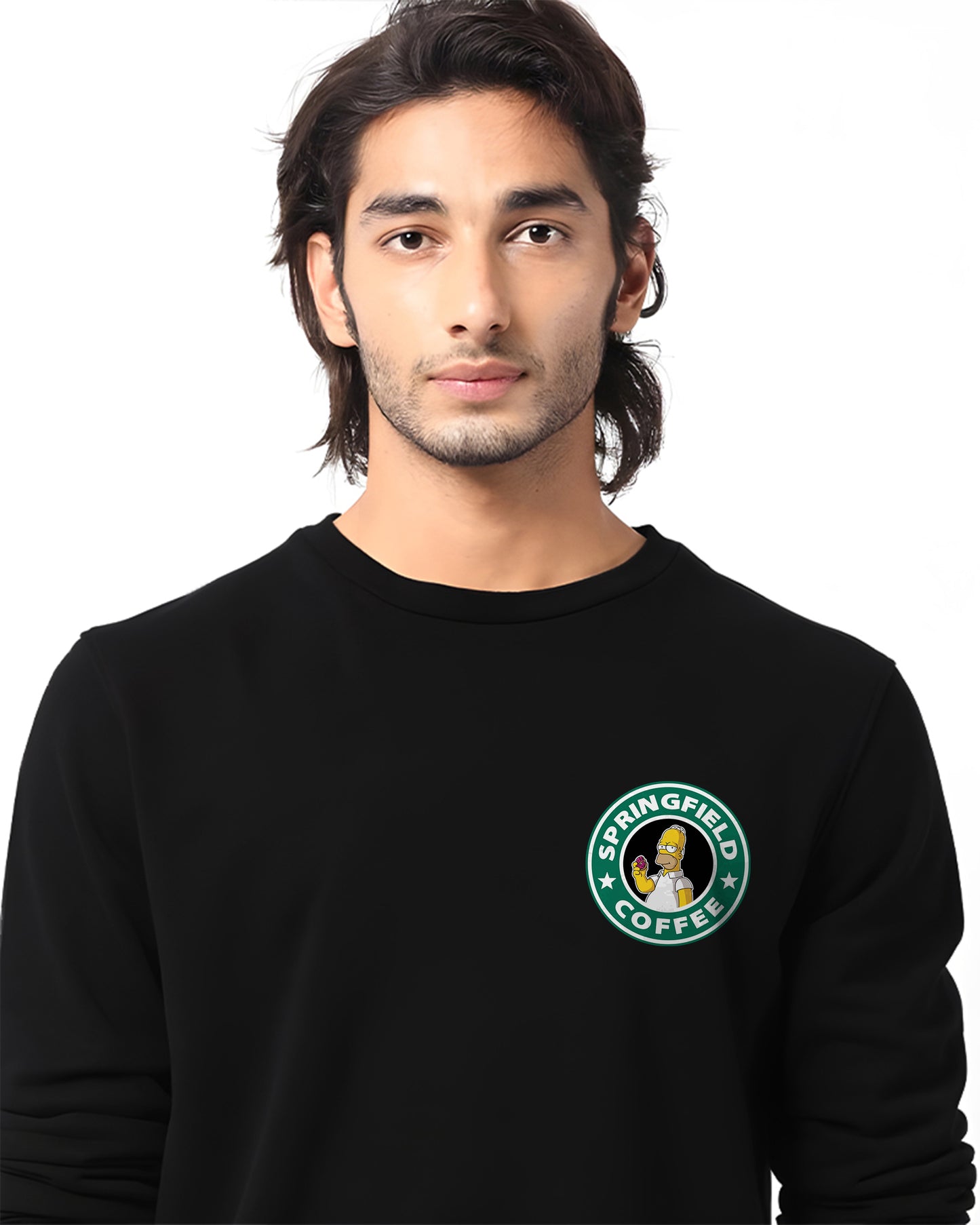 STARBUCKS BLACK REGULAR SWEATSHIRT